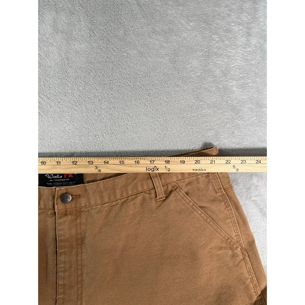 Walls FR Pants Mens 44x26 Brown Flame Resistant Canvas Duck Carpenter Workwear